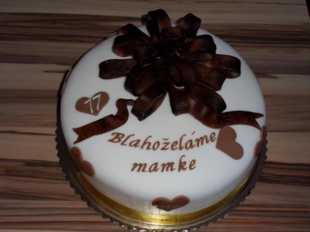 narodeninová s mašľou, torta, Narodeninové torty, Julka2119, 1