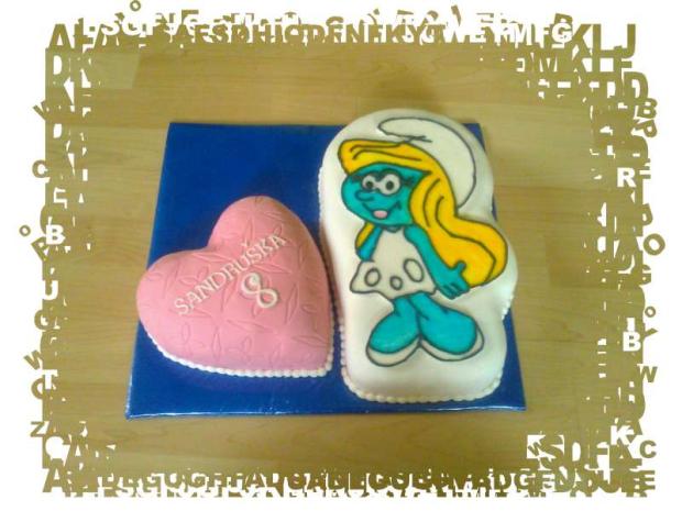 šmoulinka :), torta, Rozprávkové torty, jannka.m, 1