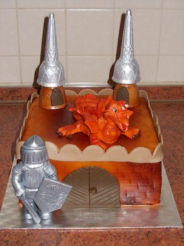 hrad s drakom, torta, Ostané torty pre deti hrad s drakom, torta, Ostané torty pre deti, narciska26, 1