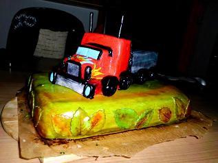 kamión :), torta, Torty autíčka, vláčiky, nikyju, 1