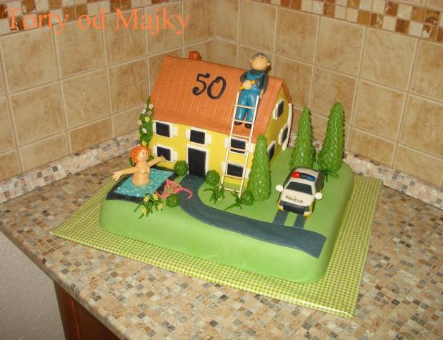 Pre policajta a strechára, torta, Narodeninové torty Pre policajta a strechára, torta, Narodeninové torty, drobecek, 1