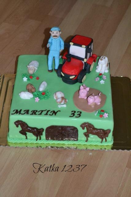 s traktorom, torta, Narodeninové torty s traktorom, torta, Narodeninové torty, katka1237, 1
