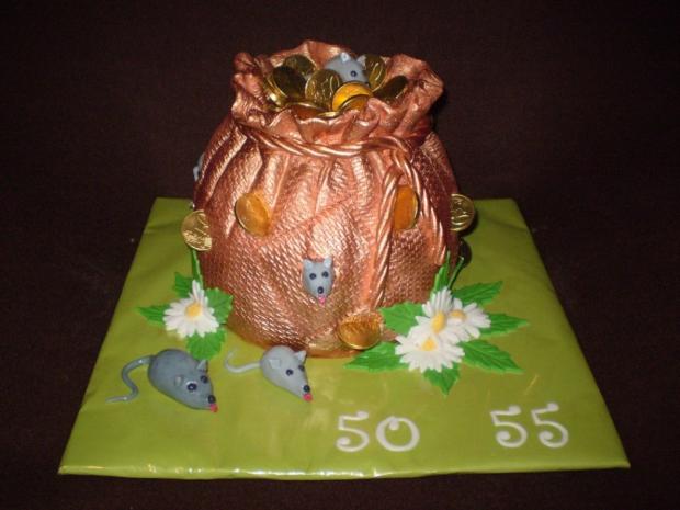 mešec dukátov (50+55), torta, Narodeninové torty mešec dukátov (50+55), torta, Narodeninové torty, , 1