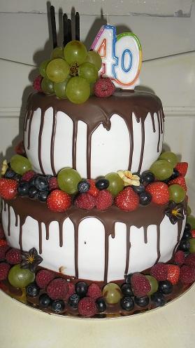 torta s čerstvým ovocím, torta, Narodeninové torty torta s čerstvým ovocím, torta, Narodeninové torty, Ivka29, 1