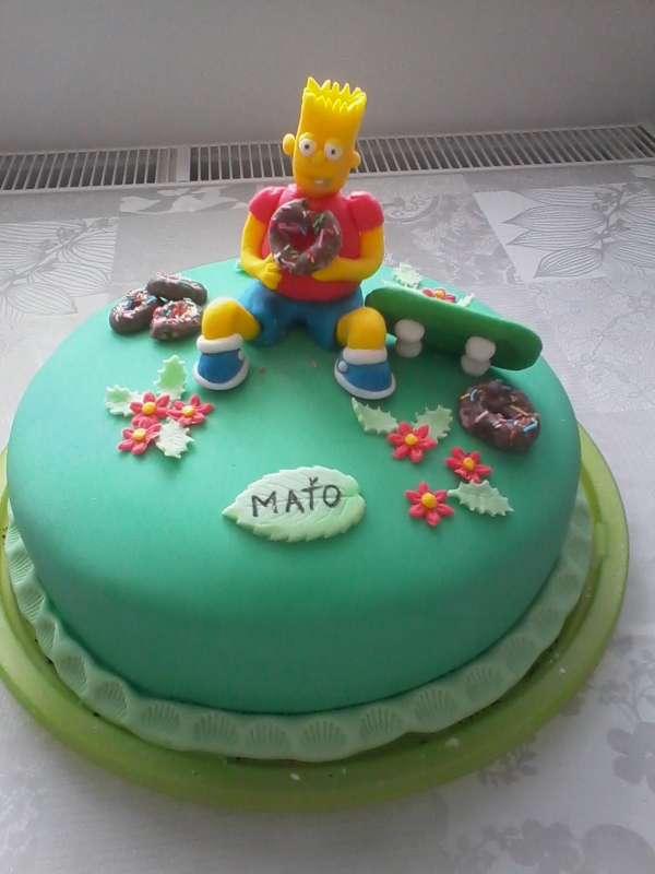 Bart Simpson, torta, Narodeninové torty, iwetka, 1
