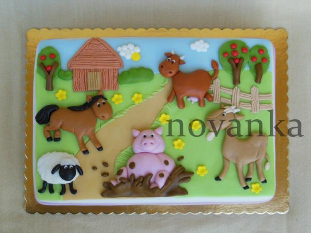 Farma, torta, Narodeninové torty, novanka, 1