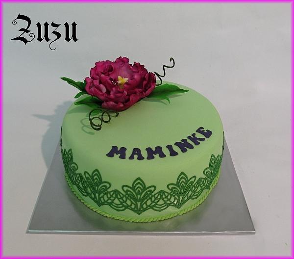 Narodeninová s pivonkou, torta, Narodeninové torty Narodeninová s pivonkou, torta, Narodeninové torty, zuzka692, 1