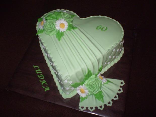 zelené srdiečko, torta, Narodeninové torty zelené srdiečko, torta, Narodeninové torty, , 1