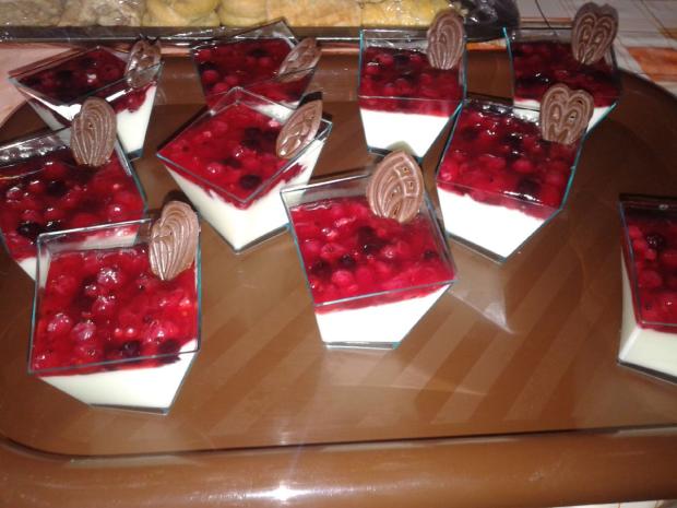 Panna Cotta s rybízem, torta, Zákusky, zuzik882, 1