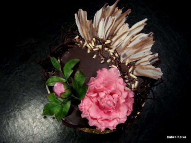 Čokoládová s pivonkou, torta, Čokoládové torty Čokoládová s pivonkou, torta, Čokoládové torty, babka Katka, 1