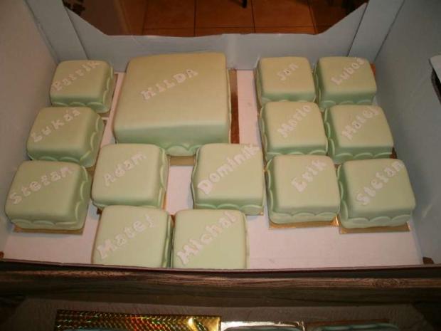Mini tortičky, torta, Torty - škola, stužková, Zdenci, 1
