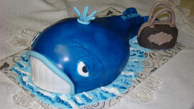 na želanie velryba s kabelkov , torta, Narodeninové torty, keli62, 1