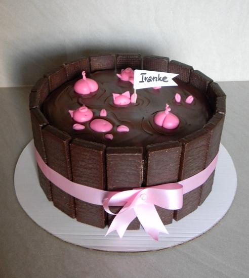 Prasiatka v bahne, torta, Čokoládové torty Prasiatka v bahne, torta, Čokoládové torty, zabinka, 1