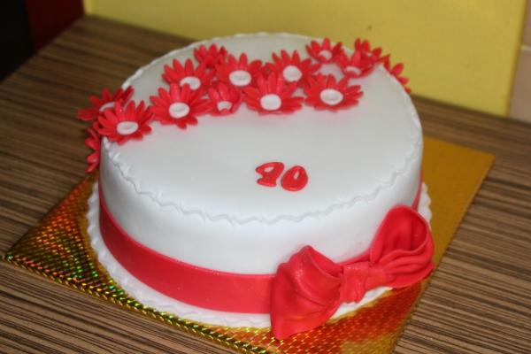 Jednoduchá v červenom, torta, Narodeninové torty, blanche335, 1