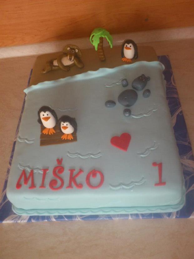 Madagaskar pre Miška :), torta, Rozprávkové torty, zuzana185, 1