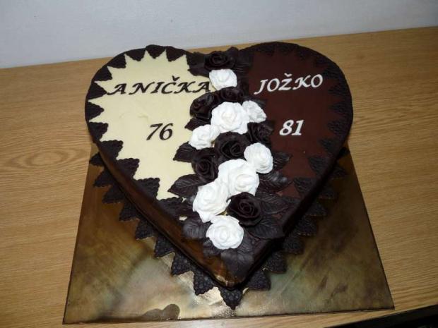Cokoladove srdce, torta, Čokoládové torty, Alica-MB, 1