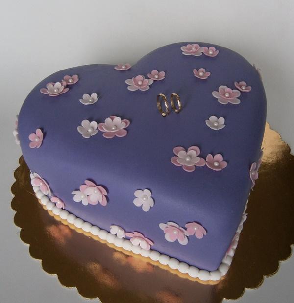 Svadobné srdce, torta, Svadobné torty, KatkaRF, 1