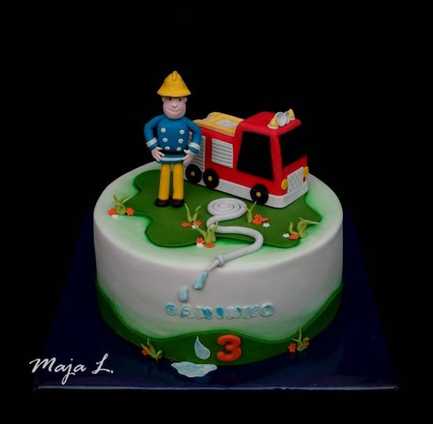 hasič sam, torta, Rozprávkové torty hasič sam, torta, Rozprávkové torty, mayaL30, 1