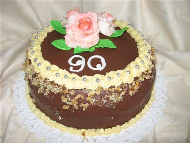 Čokoládová klasika na 90-ku, torta, Čokoládové torty Čokoládová klasika na 90-ku, torta, Čokoládové torty, lienkaS, 1