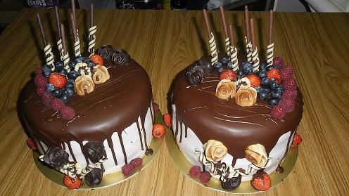 čokoládovo-ovocné duo, torta, Čokoládové torty čokoládovo-ovocné duo, torta, Čokoládové torty, Ivka29, 1