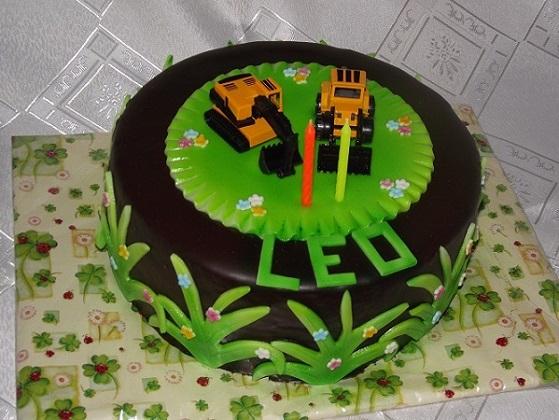 Ťažké stroje pre LEA, torta, Torty autíčka, vláčiky, leti, 1