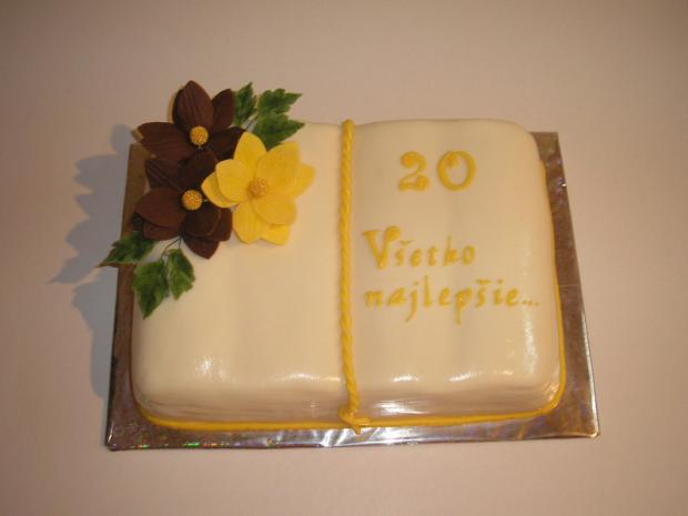Kniha, torta, Narodeninové torty, rozlozna, 1