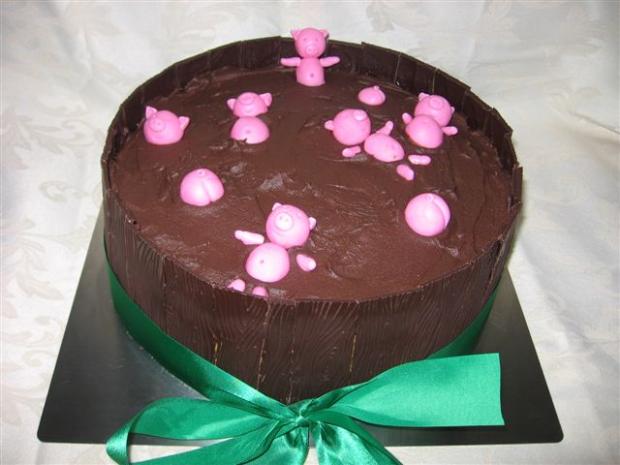 Prasiatka v čokoláde, torta, Čokoládové torty, lienkaS, 1
