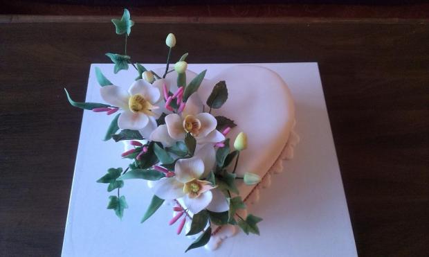 srdce, torta, Narodeninové torty srdce, torta, Narodeninové torty, MK martina, 1