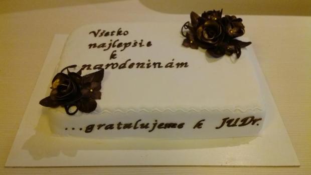 Na narodeniny a aj ako gratulácia k JUDr., torta, Narodeninové torty, Jana Nociarova, 1