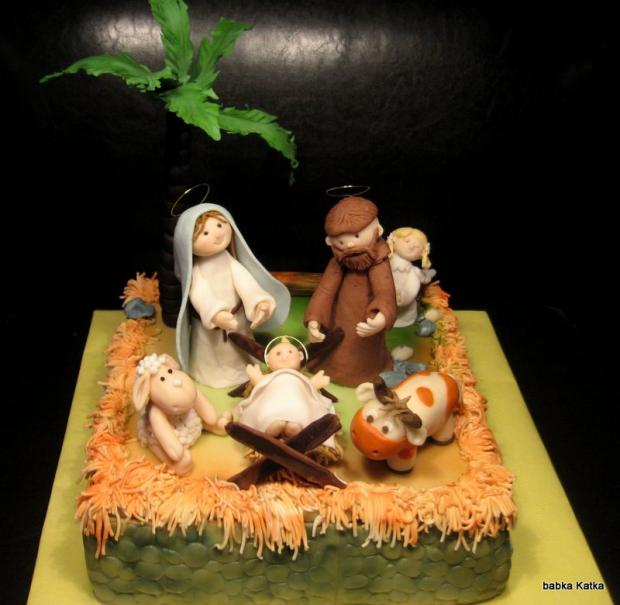 Vianočná s Betlehemom, torta, Torty na cirkevné sviatky Vianočná s Betlehemom, torta, Torty na cirkevné sviatky, babka Katka, 1