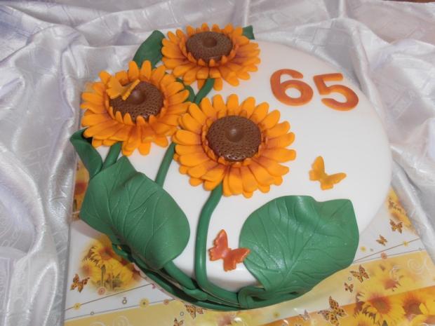 narodeninová so slnečnicami, torta, Narodeninové torty, JanetteD, 1