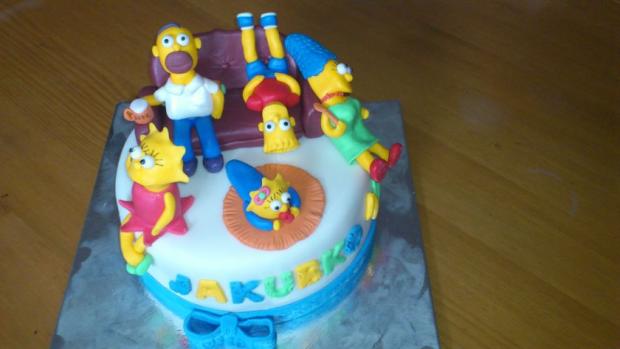 simpsonovci, torta, Rozprávkové torty, emca 24, 1