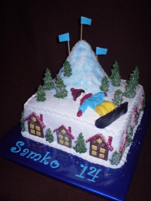 snowboardista Samko, torta, Narodeninové torty snowboardista Samko, torta, Narodeninové torty, , 1
