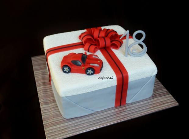 Ferrari na 18-tku, torta, Narodeninové torty, dadulkah, 1