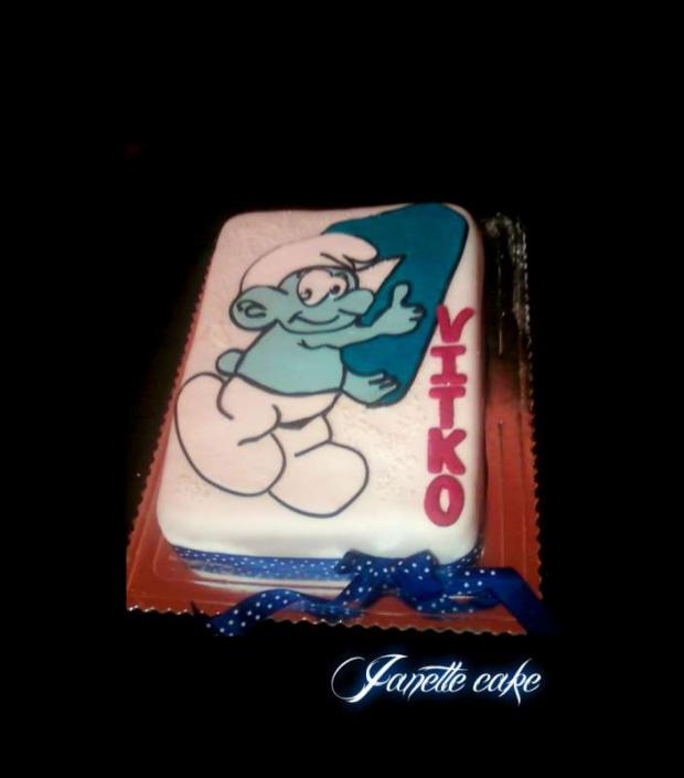 šmolko, torta, Narodeninové torty, janette0207, 1