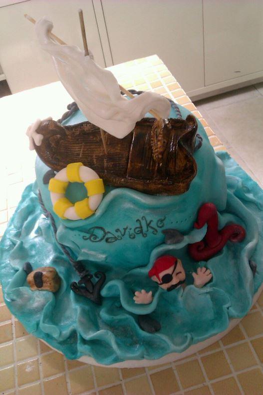 Davidkovi pirátovi :), torta, Ostané torty pre deti Davidkovi pirátovi :), torta, Ostané torty pre deti, MartinaSz, 1