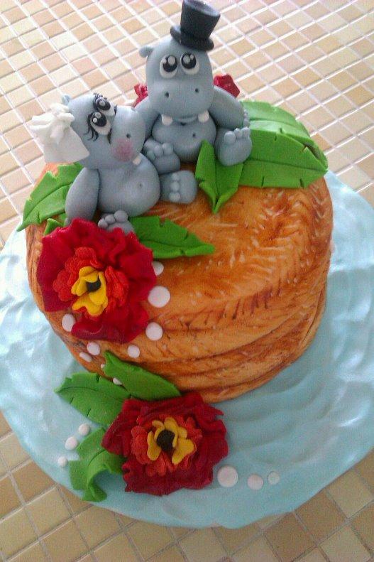 Hrošíci majú svadobnú cestu :), torta, Svadobné torty Hrošíci majú svadobnú cestu :), torta, Svadobné torty, MartinaSz, 1