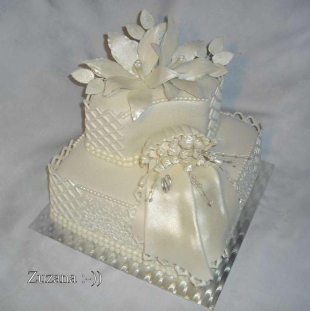 svadobná, torta, Svadobné torty svadobná, torta, Svadobné torty, bobka Zuzana, 1
