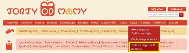 Objednanie služby Torta na mape1, torta, pre články, Kamila, 1