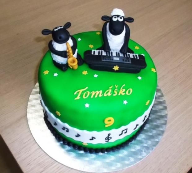 Shaun a Timmy muzikanti :), torta, Rozprávkové torty, Jane-PE, 1