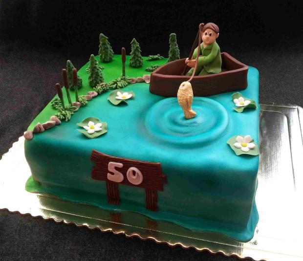 Pre rybára, torta, Narodeninové torty Pre rybára, torta, Narodeninové torty, kacena666, 1