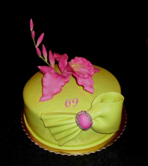 S orchideou, torta, Narodeninové torty S orchideou, torta, Narodeninové torty, kacena666, 1