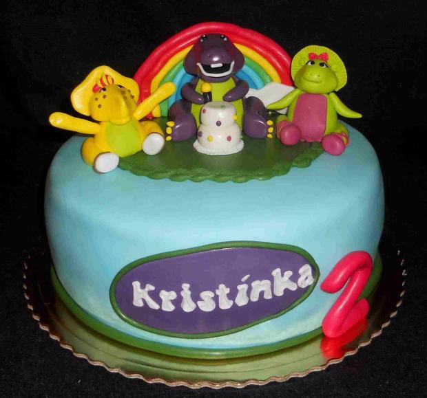 Barney, torta, Rozprávkové torty Barney, torta, Rozprávkové torty, kacena666, 1