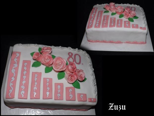 torta na 80tku, torta, Narodeninové torty, tortyOdZuzu, 1
