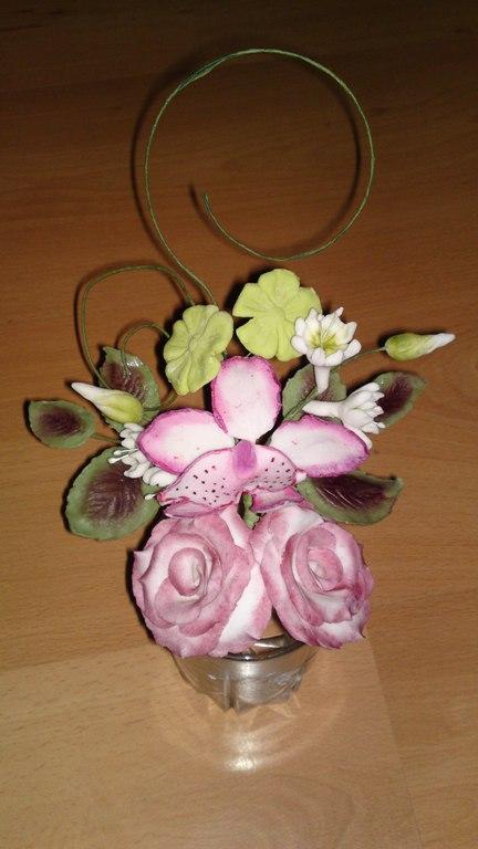Kytička...pripravená na tortu..., torta, Ozdoby na torty Kytička...pripravená na tortu..., torta, Ozdoby na torty, Mariolka, 1