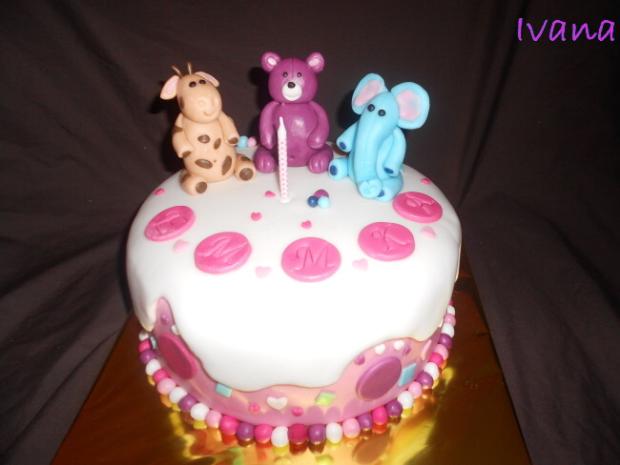 1.narodeniny so zvieratkami, torta, Torty so zvieratkami, Ivana111111, 1