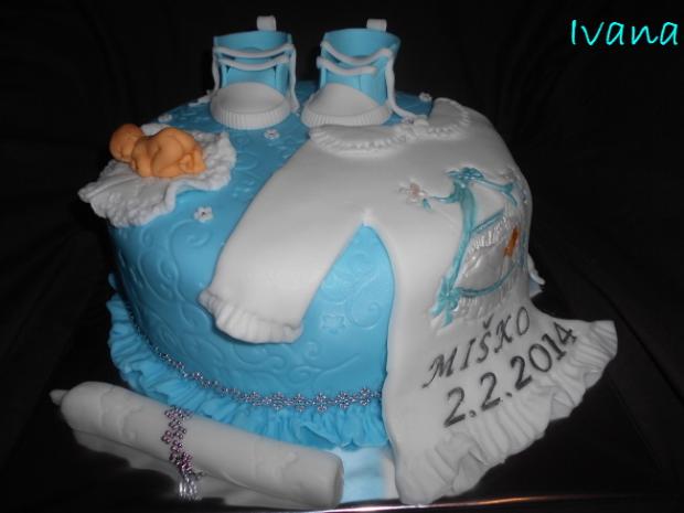 Krst Miško, torta, Torty na cirkevné sviatky, Ivana111111, 1