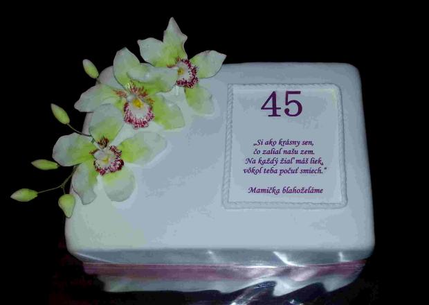 S orchideami, torta, Narodeninové torty, kacena666, 1