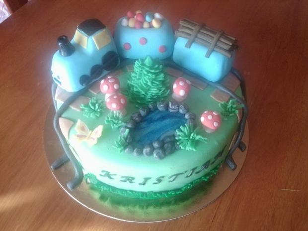 vláčik, torta, Torty autíčka, vláčiky, Bazinka, 1