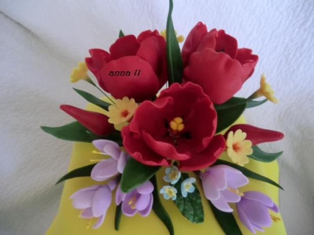 jarná kytička, torta, Ozdoby na torty, anna11, 1
